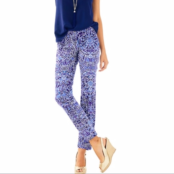 Lilly Pulitzer Pants - "Lilly Pulitzer" Kelly Skinny Ankle Pants - 8